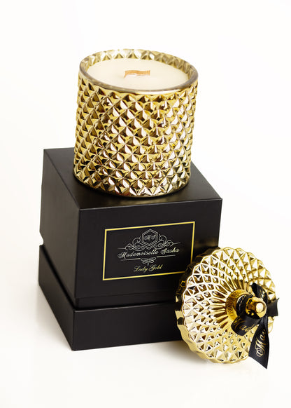 Mademoiselle Sasha - Lady Gold Hand Poured Luxury Candle