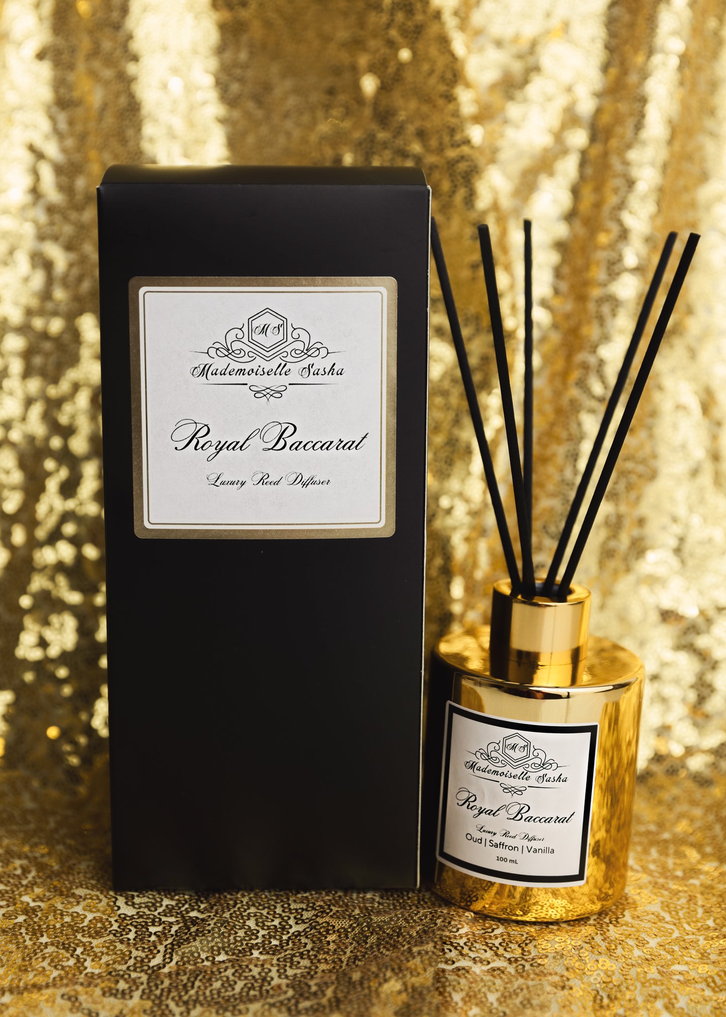 Mademoiselle Sasha - Royal Baccarat Luxury Reed Diffuser