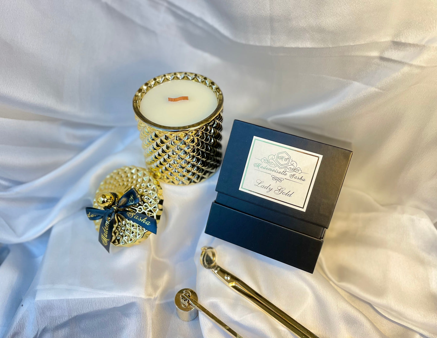 Mademoiselle Sasha - Lady Gold Hand Poured Luxury Candle