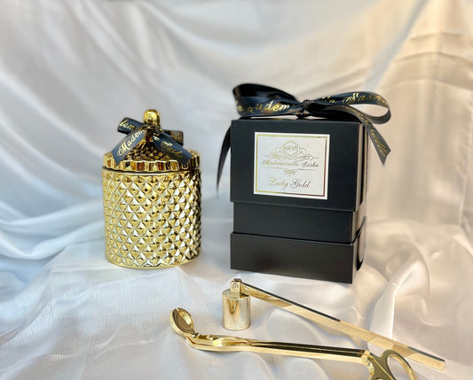 Mademoiselle Sasha - Lady Gold Hand Poured Luxury Candle