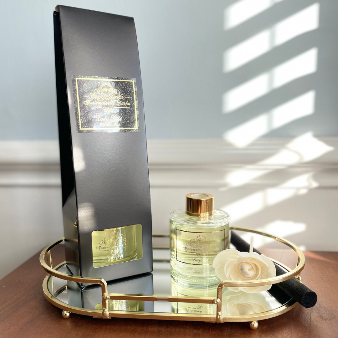 Mademoiselle Sasha - Lady Gold Flower Reed Diffuser