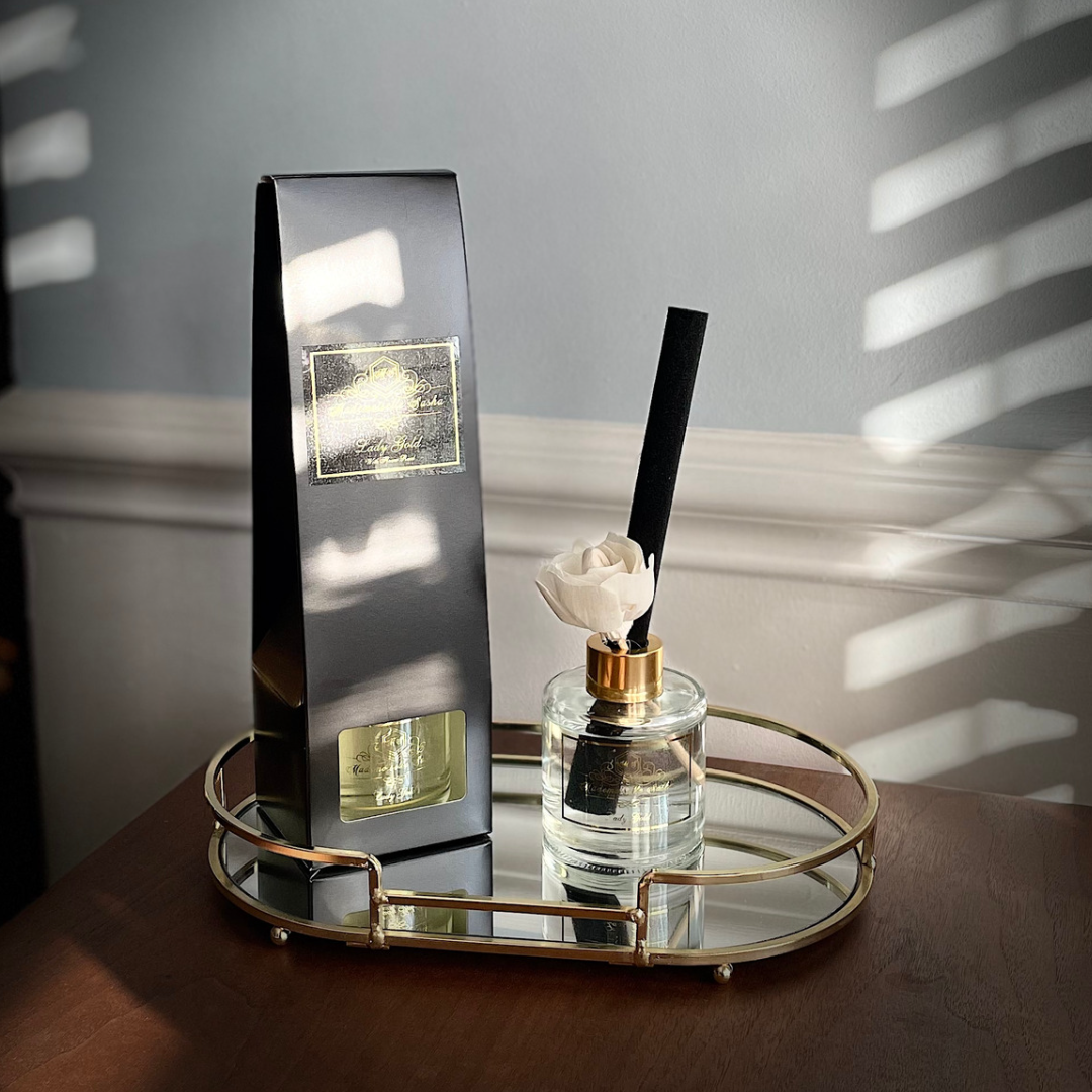 Mademoiselle Sasha - Lady Gold Flower Reed Diffuser