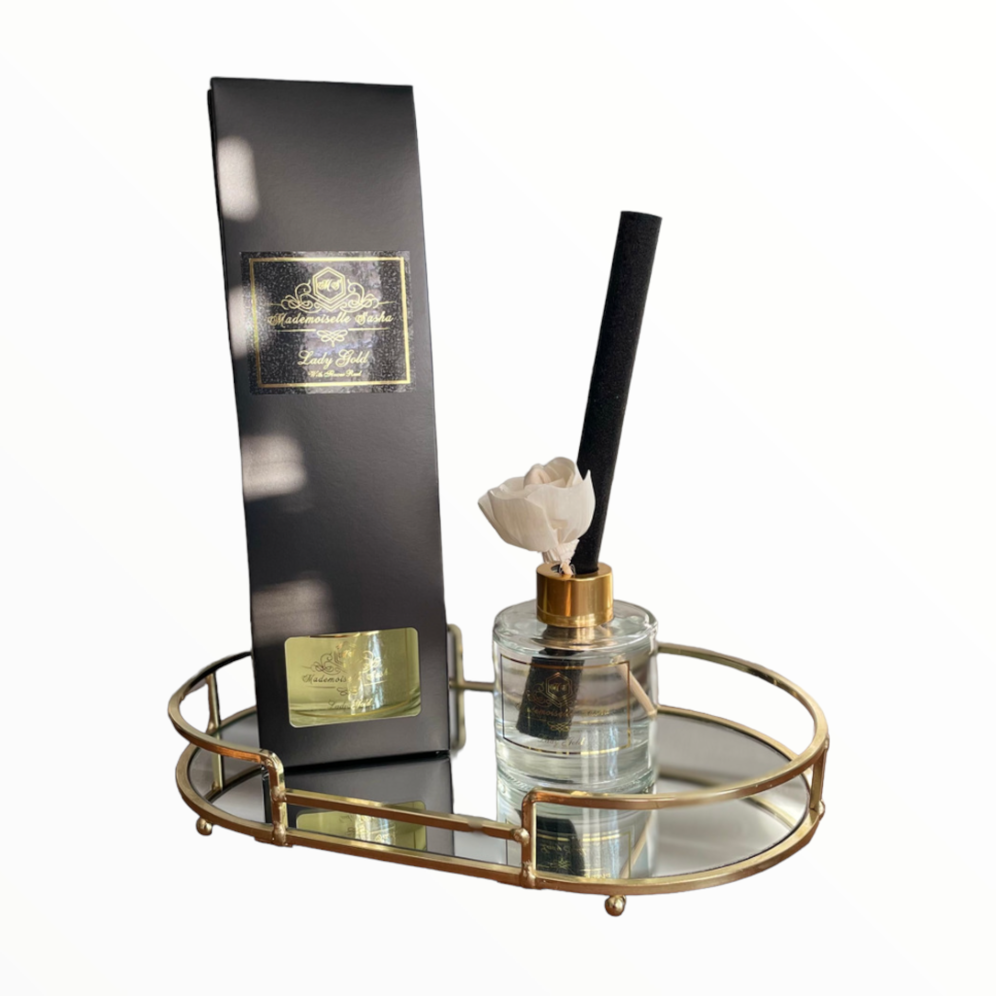 Mademoiselle Sasha - Lady Gold Flower Reed Diffuser